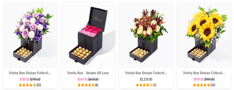 Flower Chimp Trinity Boxes
