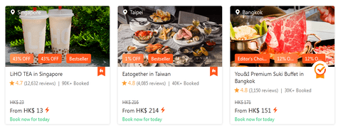 Get Delicious Meal & Foods From Klook